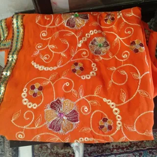 ساری هندی یاپارچه حریر