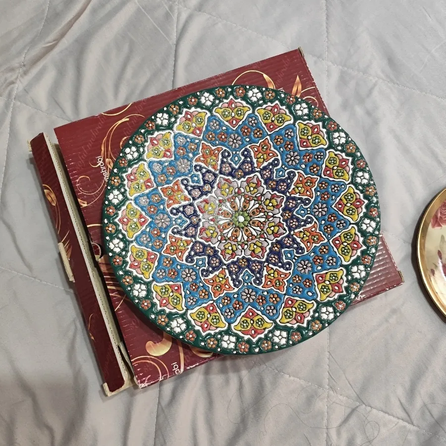 بشقاب مینا کاری