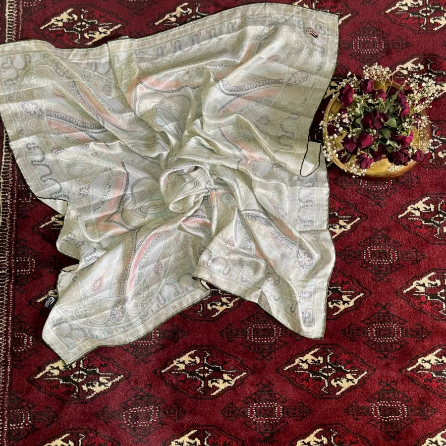 روسری ساتن ابریشم