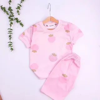 تیشرت شورت توت فرنگی نگین