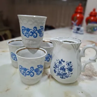 4عدد ماگ روسی و یک شیردان
