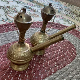 گلاب پاش برنجی آنتیک