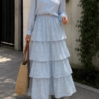 دامن زنانه چین دار بهاره