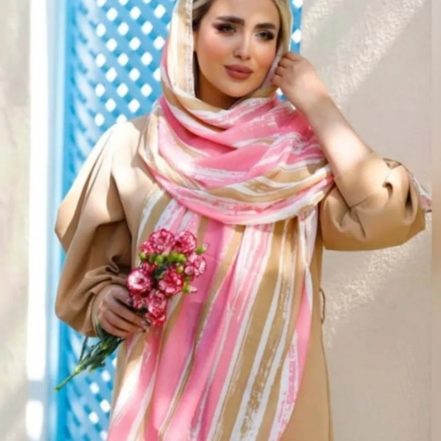شال نخی منگوله دار