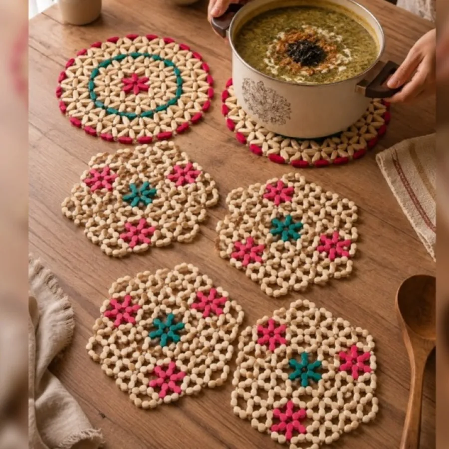 زیر قابلمه ای چوبی