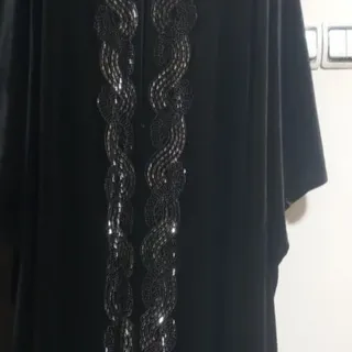 عبای مخمل خارجی کاملامشکی