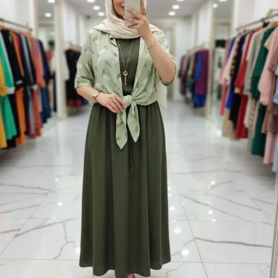 ست شومیز گره ای و سارافون