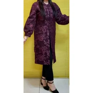 مانتو مجلسی زرشکی