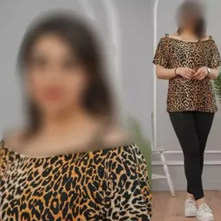 ست تیشرت بندی ولگ پلنگی