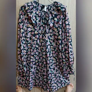 پیراهن نخی H&M گلگلی