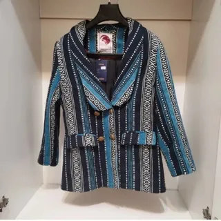 کت آبی گلیمی نو