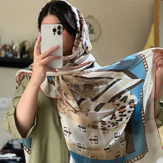 روسری قوار دارحریرسیلک