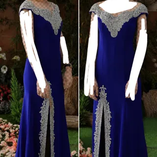 پیراهن مجلسی آبی