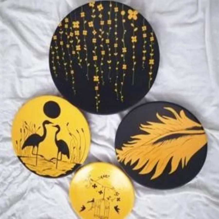 دیوارکوب دکوراتیو چهارتکه
