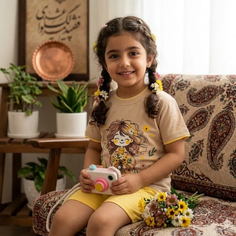 تیشرت و شلوارک دخترانه