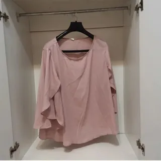 شومیز حریر صورتی تمیز