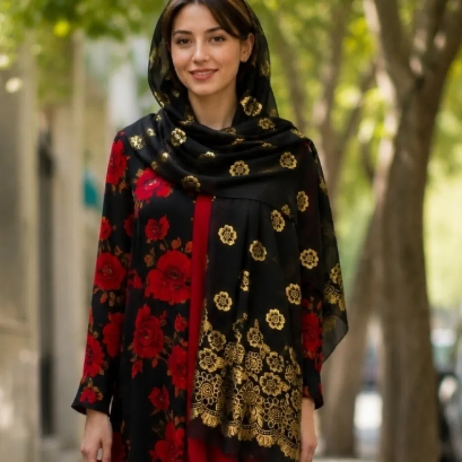شال مجلسی حریر