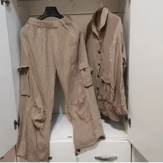 ست کارگو نخی شومیز شلوار