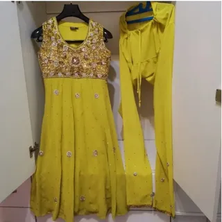 لباس هندی کارشده 3 تکه