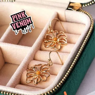 گوشواره آویز گل تو خالی