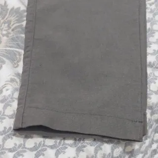شلوار مام کتان رنگ گردویی