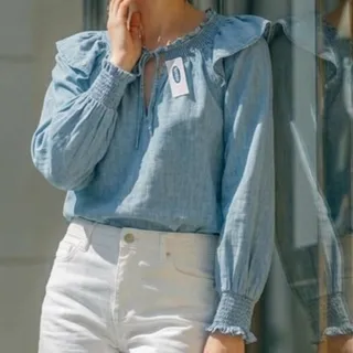 شومیز جین برند oldnavy