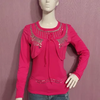 شومیز نخ پنبه پولک دوزی