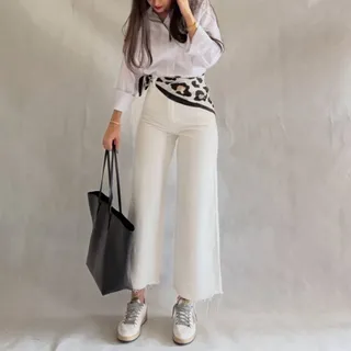 شلوار جین سفید