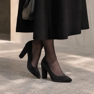 کفش پاشنه بلند مشکی
