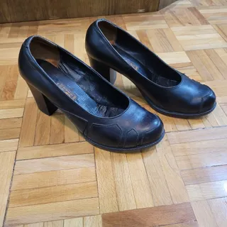 کفش تمام چرم مشکی چرم