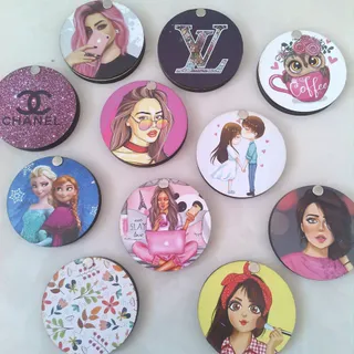 آینه جیبی چوبی