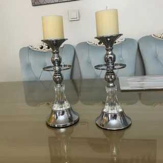 شمعدان کریستال سیلور