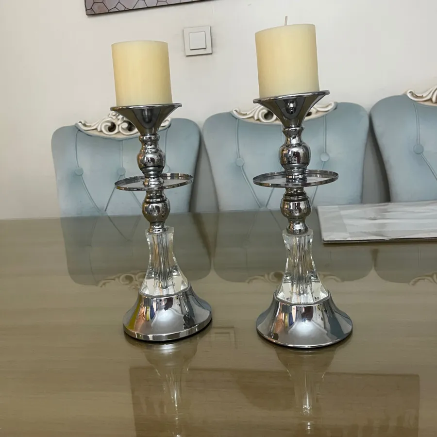 شمعدان کریستال سیلور