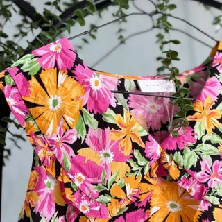 شومیز گلدار حلقه ای