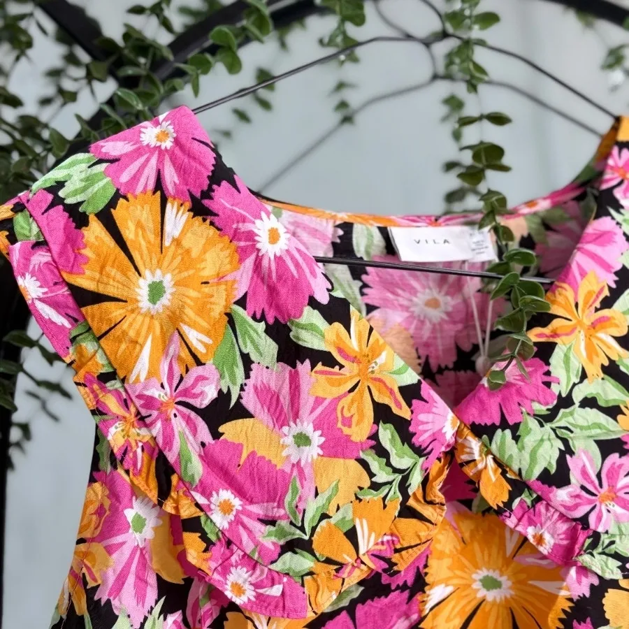 شومیز گلدار حلقه ای