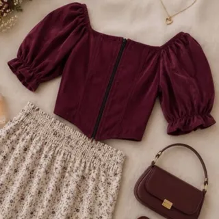شومیز کراپ کبریتی زنانه