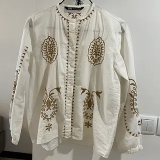 شومیز لینن زارا