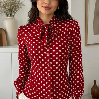 شومیز خالدار