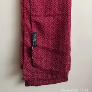 شال کرپ نخ مجلسی زرشکی