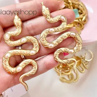 گوشواره مار نگین دار