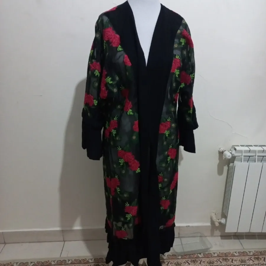 مانتو رویه حریر ارگانزا