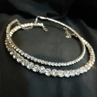 طوق گردنبند نگینی
