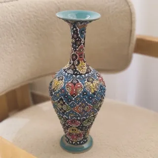 گلدان مینا کاری