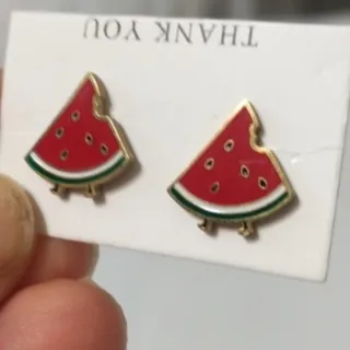 گوشواره استیل رنگ ثابت