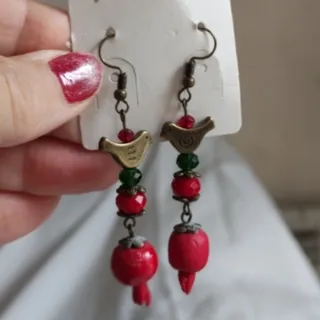 گوشواره انار ومرغ آمین