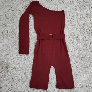 سرهمی کوتاه زرشکی یقه روم