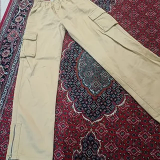 شلوار کارگو کتان