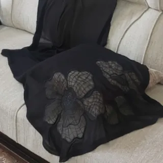 شال حریر مشکی