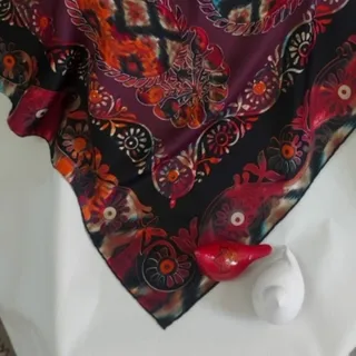 روسری ساتن ابریشم
