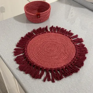 ست شکلات خوری و رومیزی